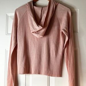 Forever 21 pink knit hooded sweater New with Tags *Size S